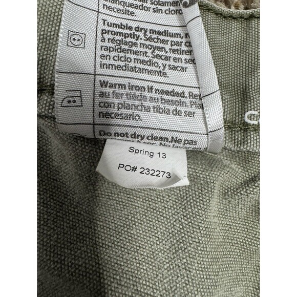 Carhartt Shorts Mens 40 Pockets Button Heavyweight Outdoors Green Relaxed Faded - Picture 12 of 16